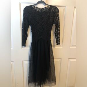 Express Black Lace Dress
